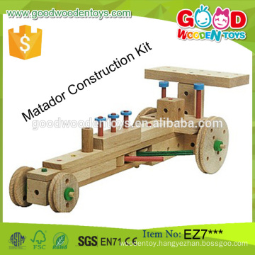 new design matador construction kit educational wooden wholesale toy from china